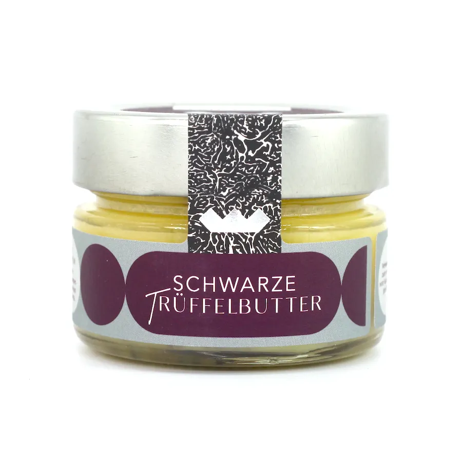 Trüffelbutter mit schwarzen Trüffeln